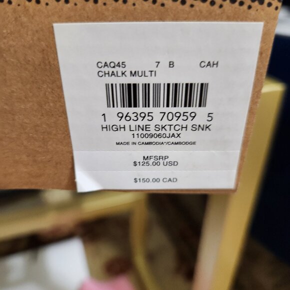 Coach High Line Leather Lace Up Scribble NYC Sneaker - Picture 10 of 14